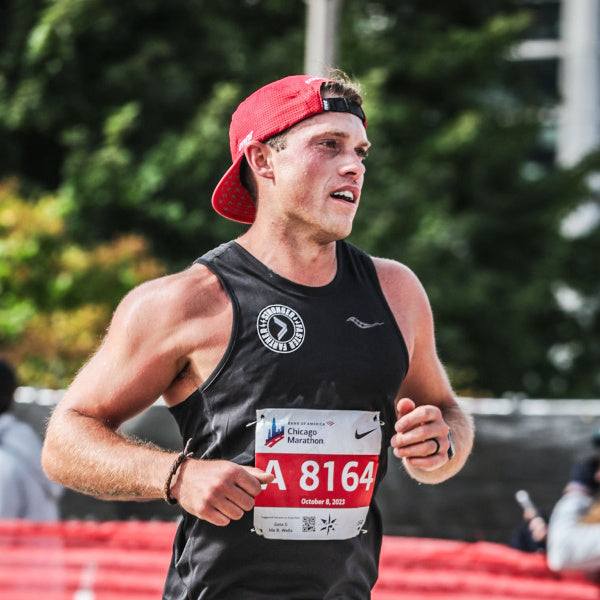 Jeremy Miller running in a race
